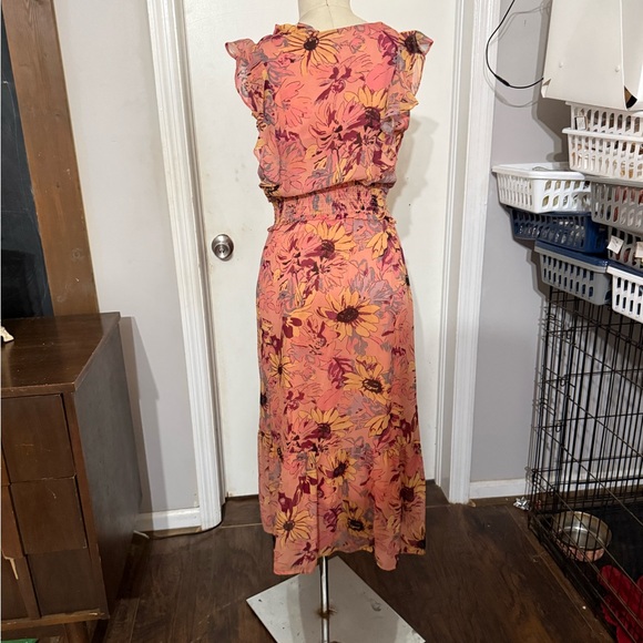 PAIGE Pink and Gray Floral Jumpsuit - Picture 2 of 5